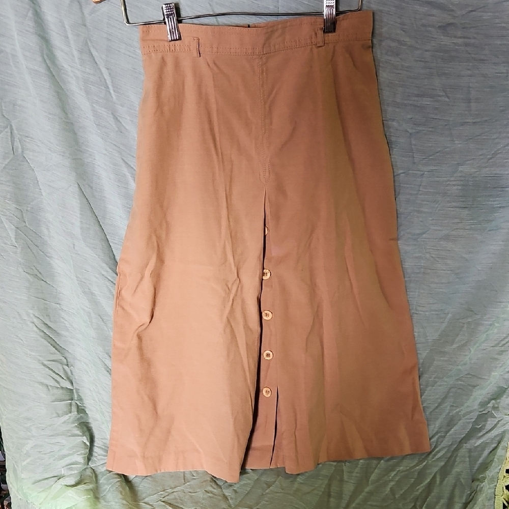 Vintage Elegant Tan Women's Skirt